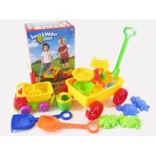 16 шт песка и воды игрушки с набором тележки и набор инструментов